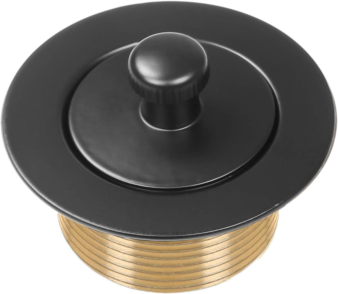 100% Brass Lift and Turn Bathtub Drain - Matte Black Finish - Fits All Bathtub Sizes - Designed & Quality Tested by a Handyman - Drain Conversion Kit - - 