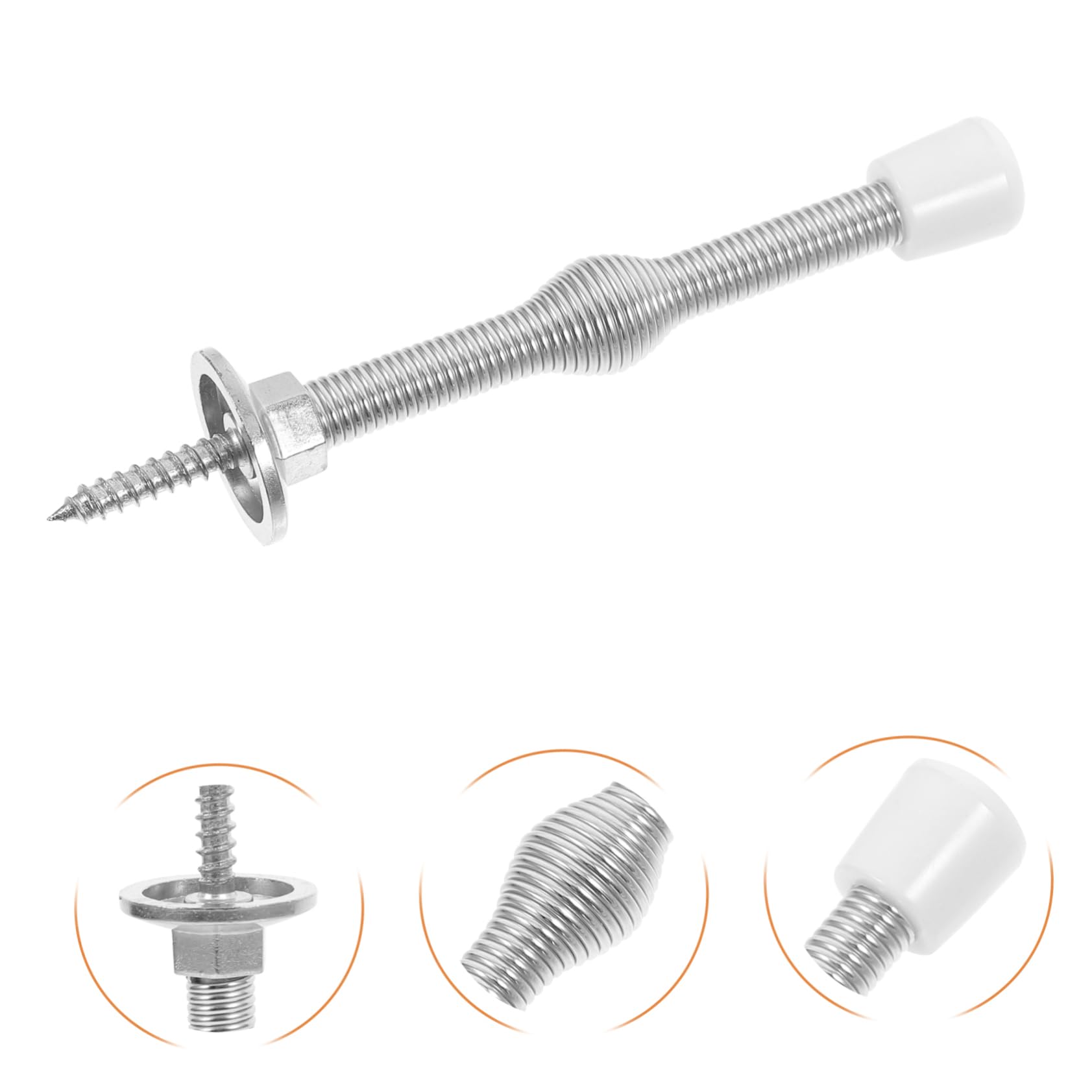 Operitacx 2pcs Spring Door Heavy Duty Door Door Wall Protector Stopper Door Stops for Baseboard Door Spring Modern Door Door Bumper Door