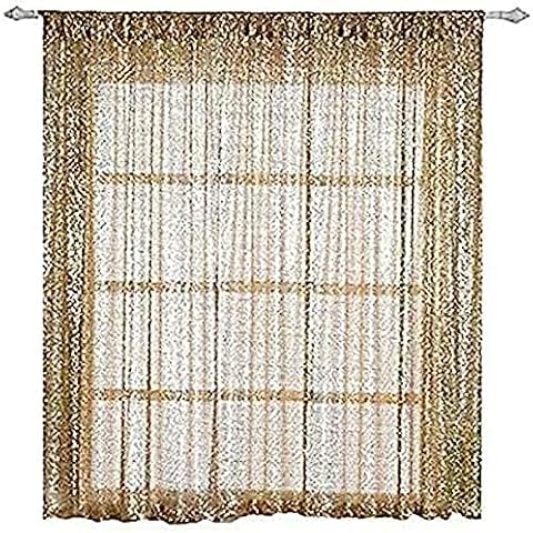 Wedding Venue Shop Sequin Curtains with Rod Pockets - 52" x 64” | Champagne | Pack of 2 Cover