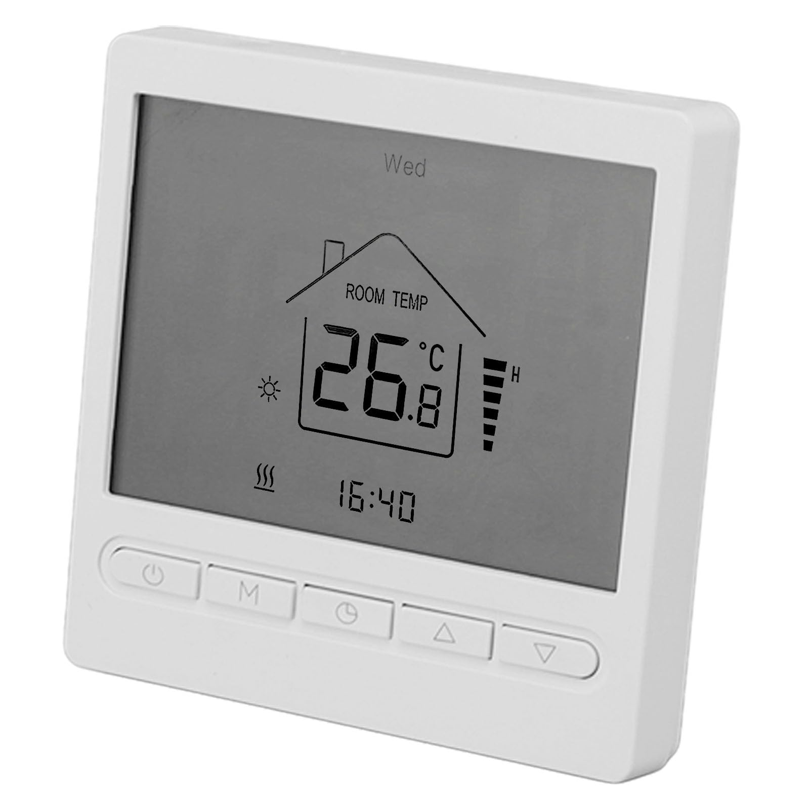 Termostato Digital, Control Preciso de Temperatura, para Aire Acondicionado y Calefacción por Suelo Radiante, Uso Doméstico, Material ABS, 1 Unidad
