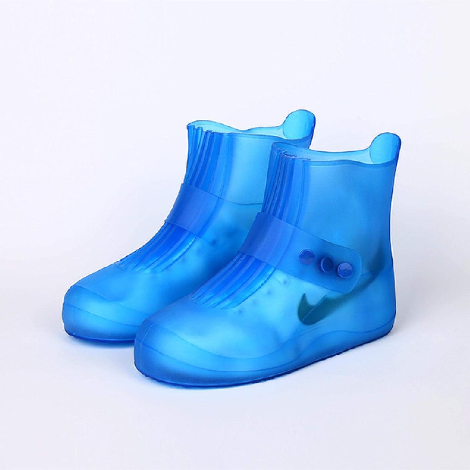 Generico Stivali Gomma Donna Pioggia Leggere Impermeabile, Stivali di Gomma Donna Pioggia Comodi Caldi, Stivaletti Donna Invernali da Lavoro, Rain Boots Antiscivolo, Ankle Boot Tinta Unita