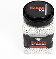 Vista 2 de Black Ops Airsoft BBS – 5,000 unidades, munición de precisión de 0.01 oz de 0.20 onzas para rifles AEG y de francotirador