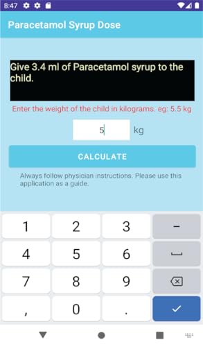Paracaetamol Syrup Dosage