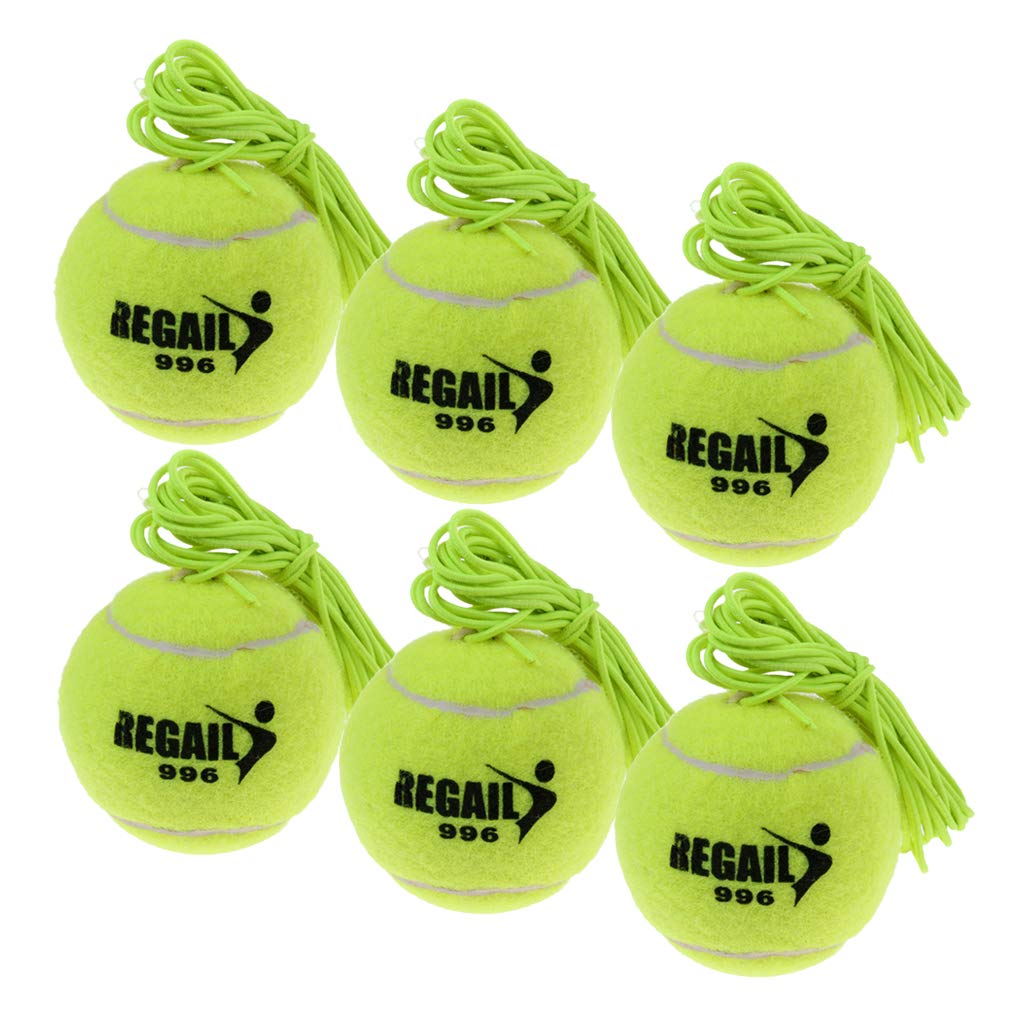 Palline di Ricambio per Allenamento Da 6 Pezzi per Allenatore di Tennis Cavo Elastico