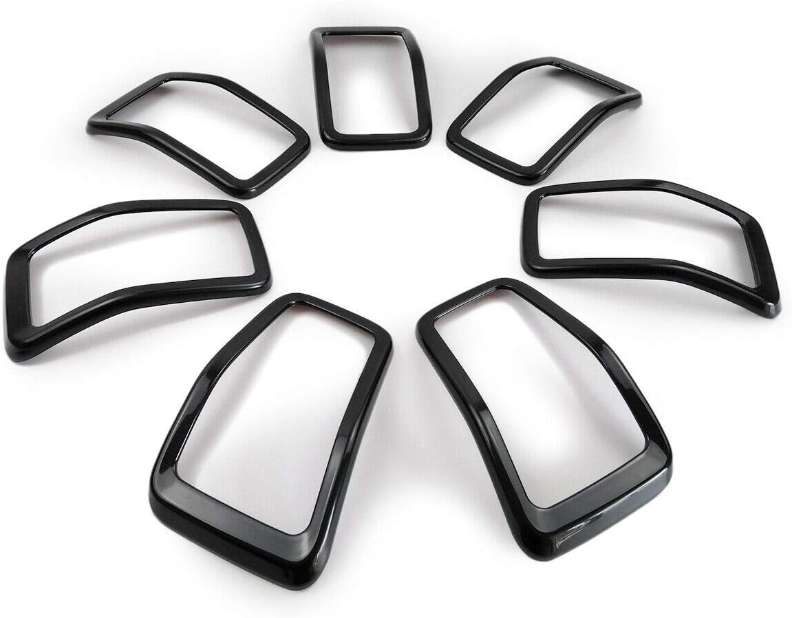 NO7RUBAN Front Grille Rings Grill Inserts Cover for 2019