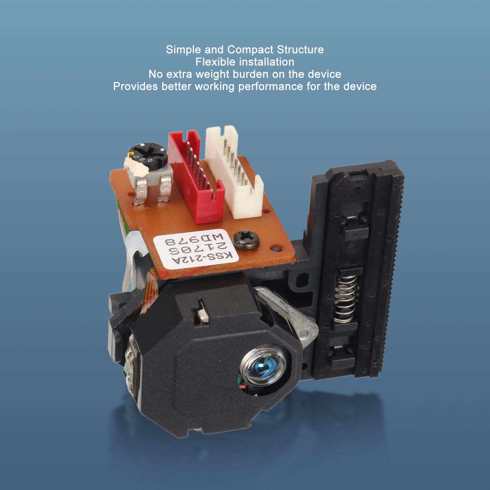 Pieza de Reparación de Repuesto de Lente óptica, Lente óptica de Reproductor KSS 210A 212B 150 con Alta Estabilidad para Mecanismo de CD/VCD
