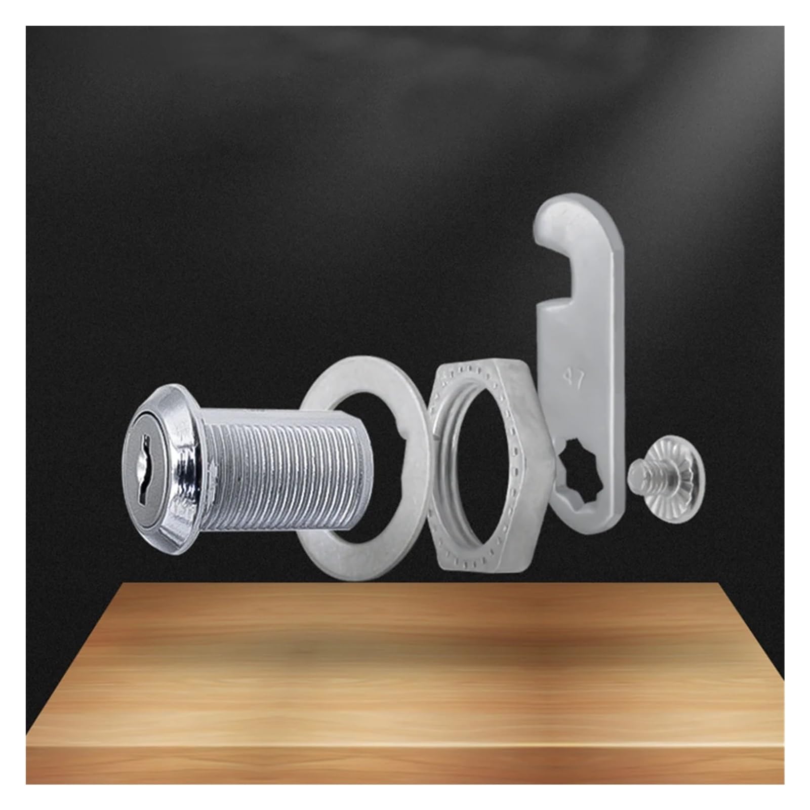 Cerradura del armario 3 uds buzón caja gancho cerradura contador deslizante 16/20/25/30mm aleación de Zinc cajón gabinete(16mm)