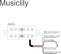 Vista 3 de Artec TVFT-A Filtertron Style Alnico Humbucker - Pastilla de puente para guitarra eléctrica, 5 imanes, 6.5K, cromo