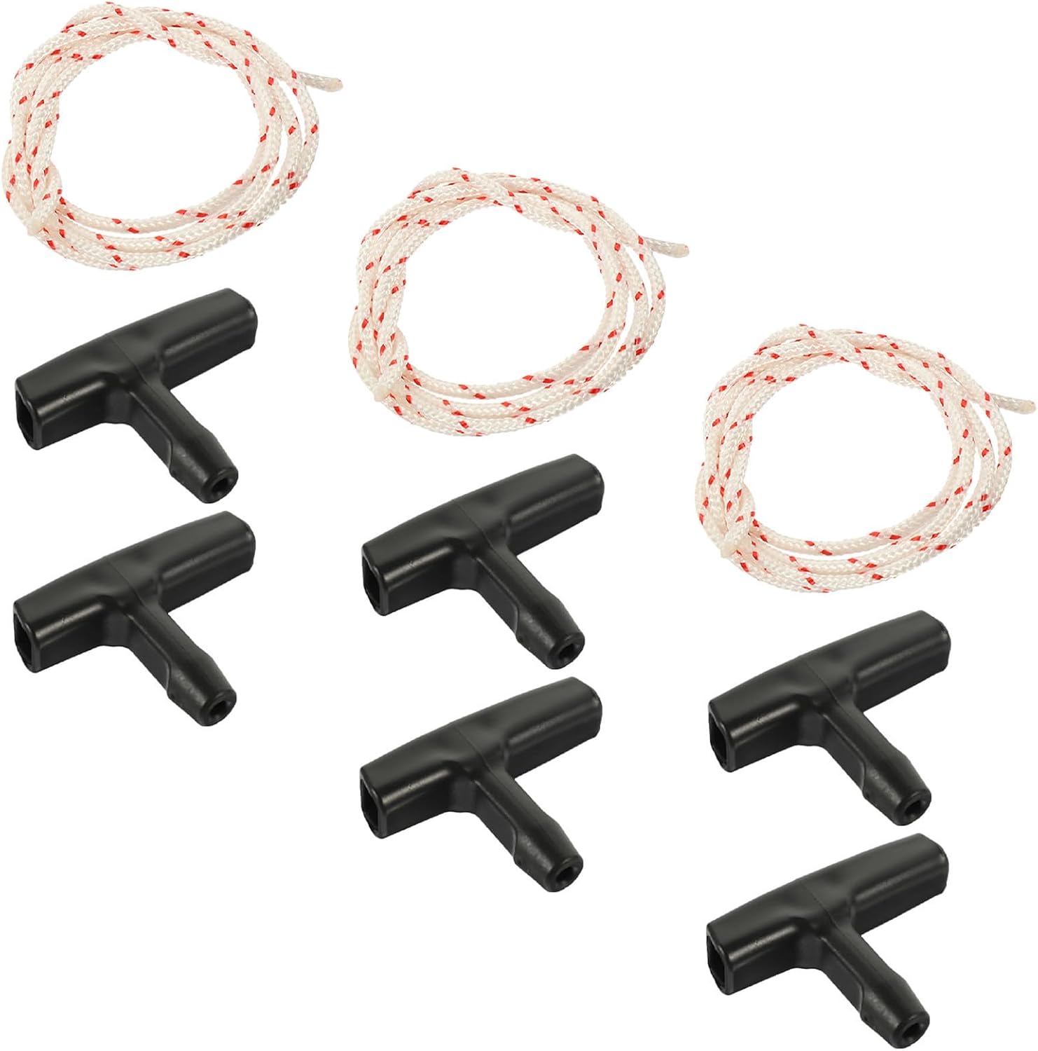3 Sets Garage Door Emergency Release Pull Rope T Handle with 13ft