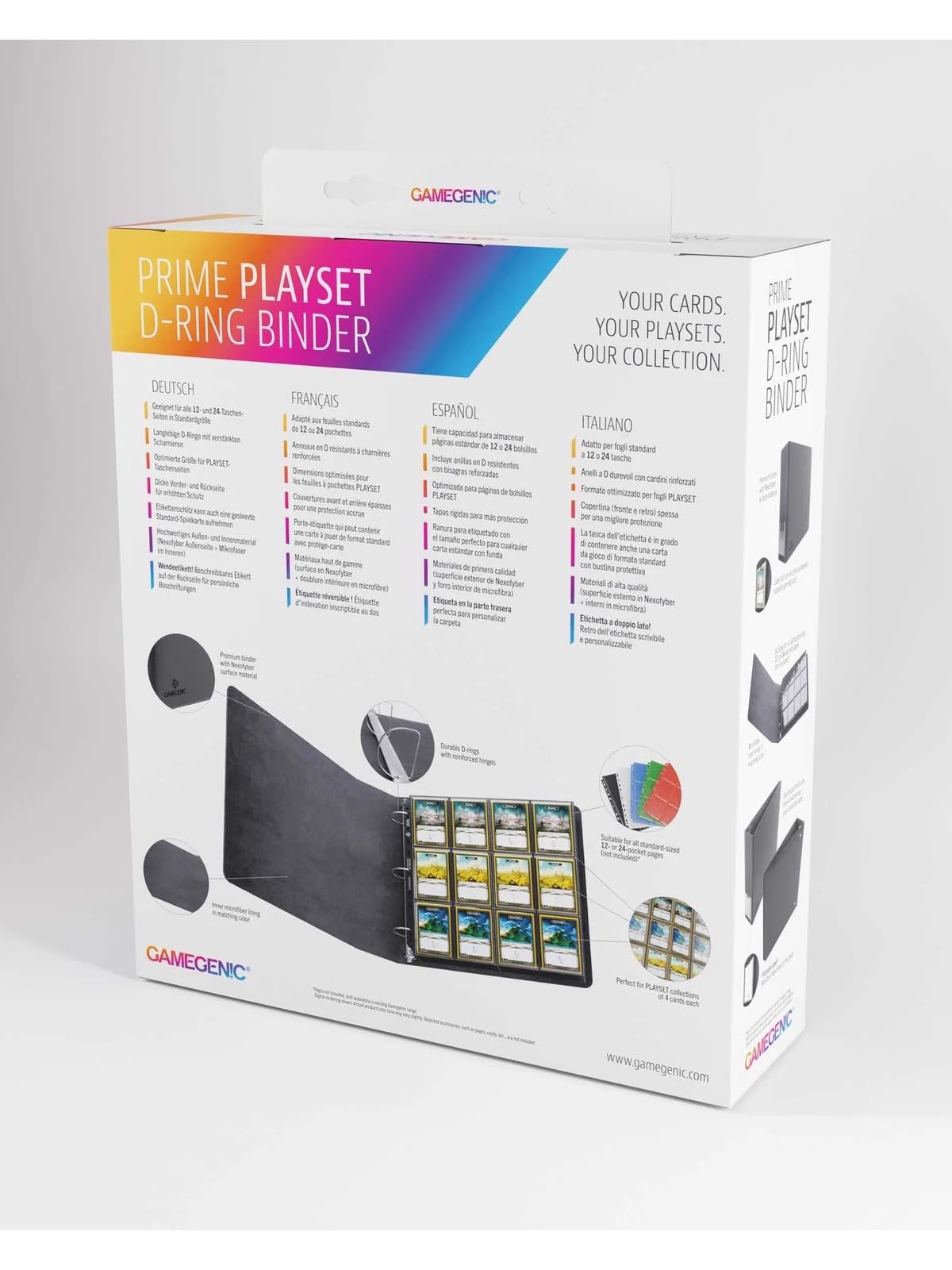 Gamegenic Gamegenic Prime D-Ringbuch - Spielsetgröße | Sammelkartenspiel-Zubehör