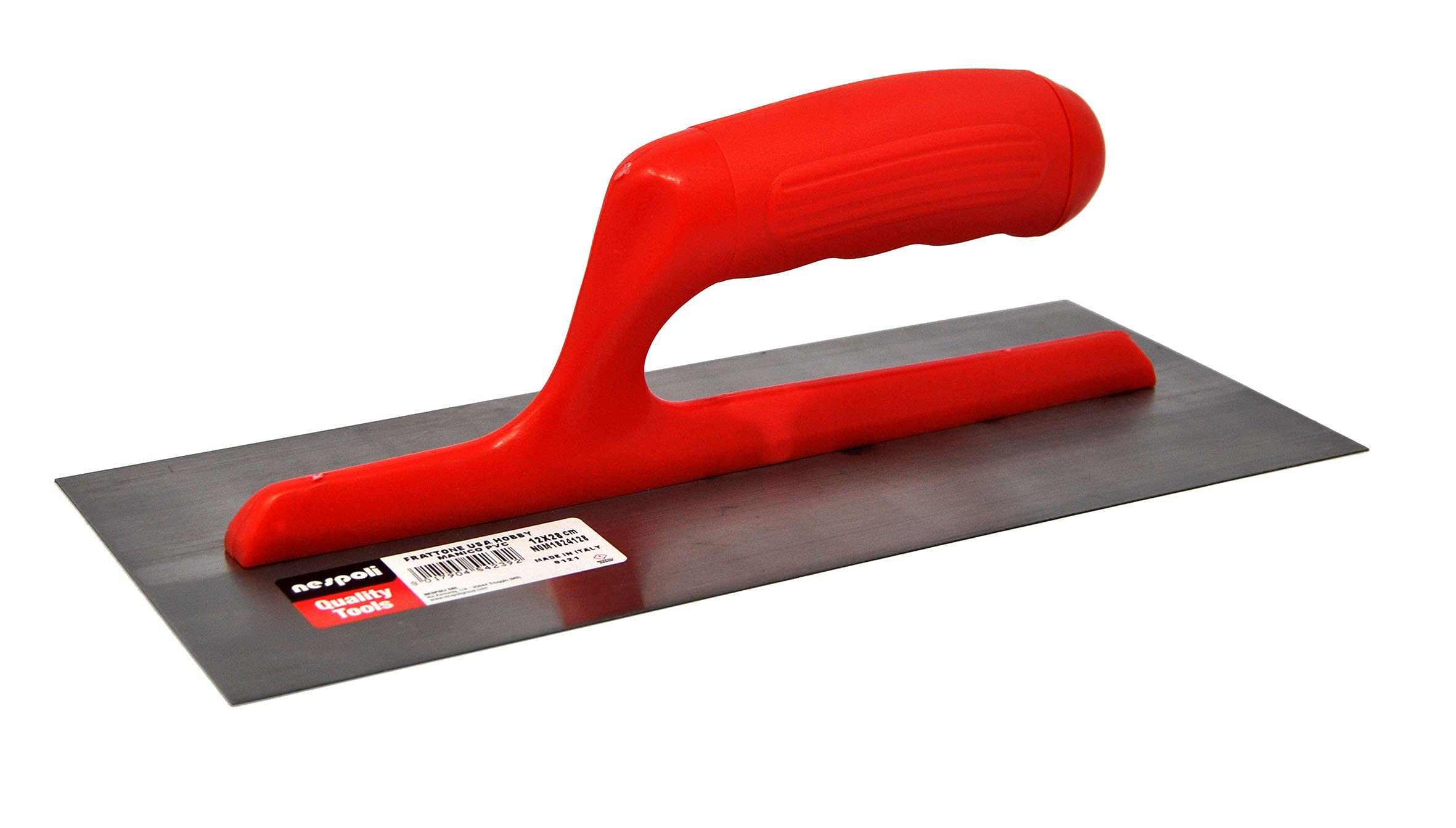 Nespoli N0M1824128 - Llana americana con mango rojo, 12 x 28 cm