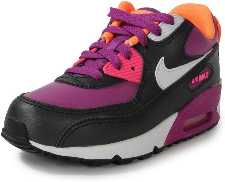 Nike Kids Air Max 90 2007 (PS) Bold Berry/White/Pink Pow/Blk Running Shoe