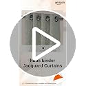 Image of haus & kinder Printed Jacquard Window Curtains 5 Feet Long Pack of 2 Window Curtains, 5 Feet Curtains for Window (Gingko Serenity, Seledon Nature 130x152 CM)