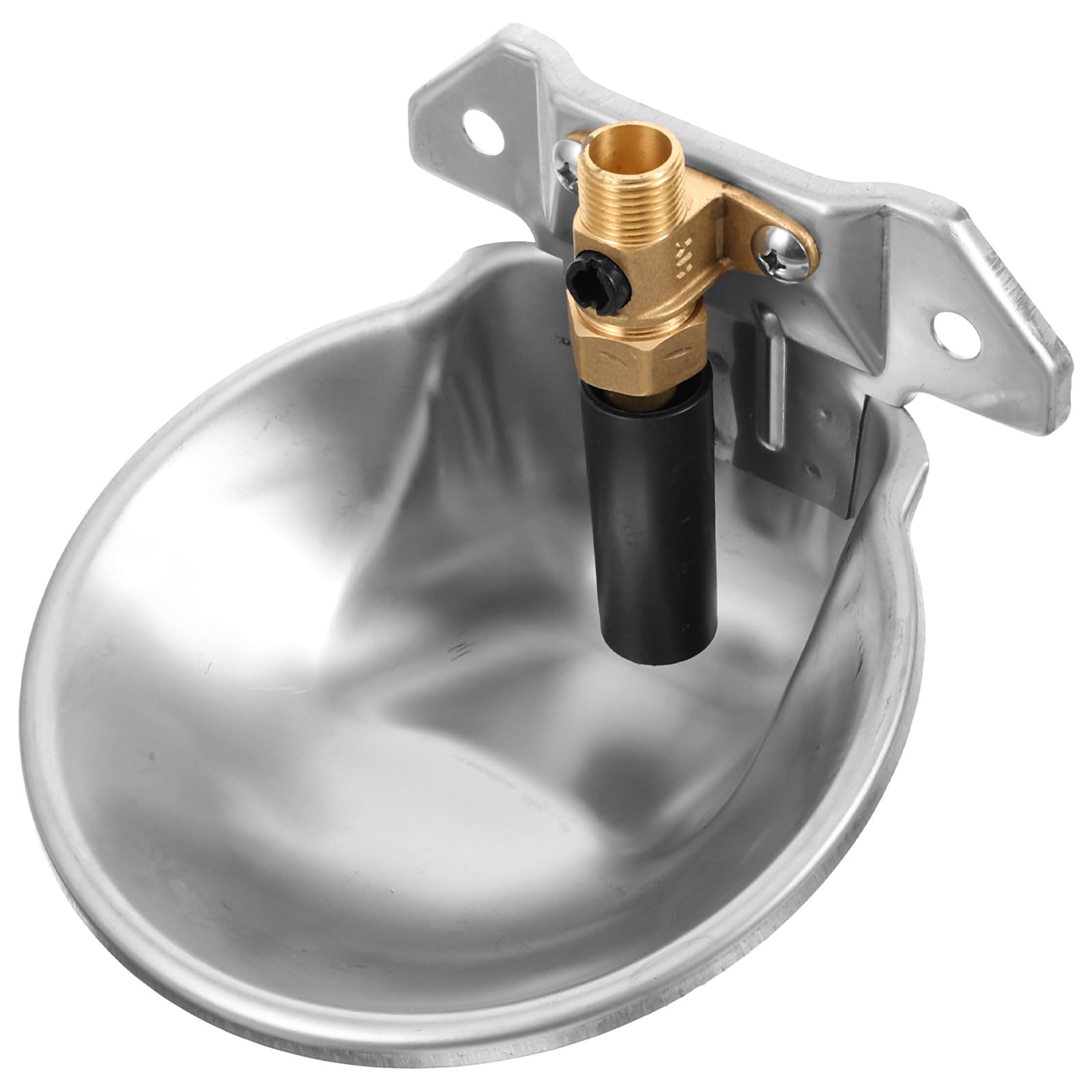 Abreuvoir vache automatique inox avec système de sécurité à bords ronds pour grand élevage