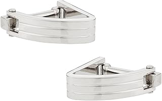 Wedge Wrap Around Cufflinks with Travel Presentation Gift Box