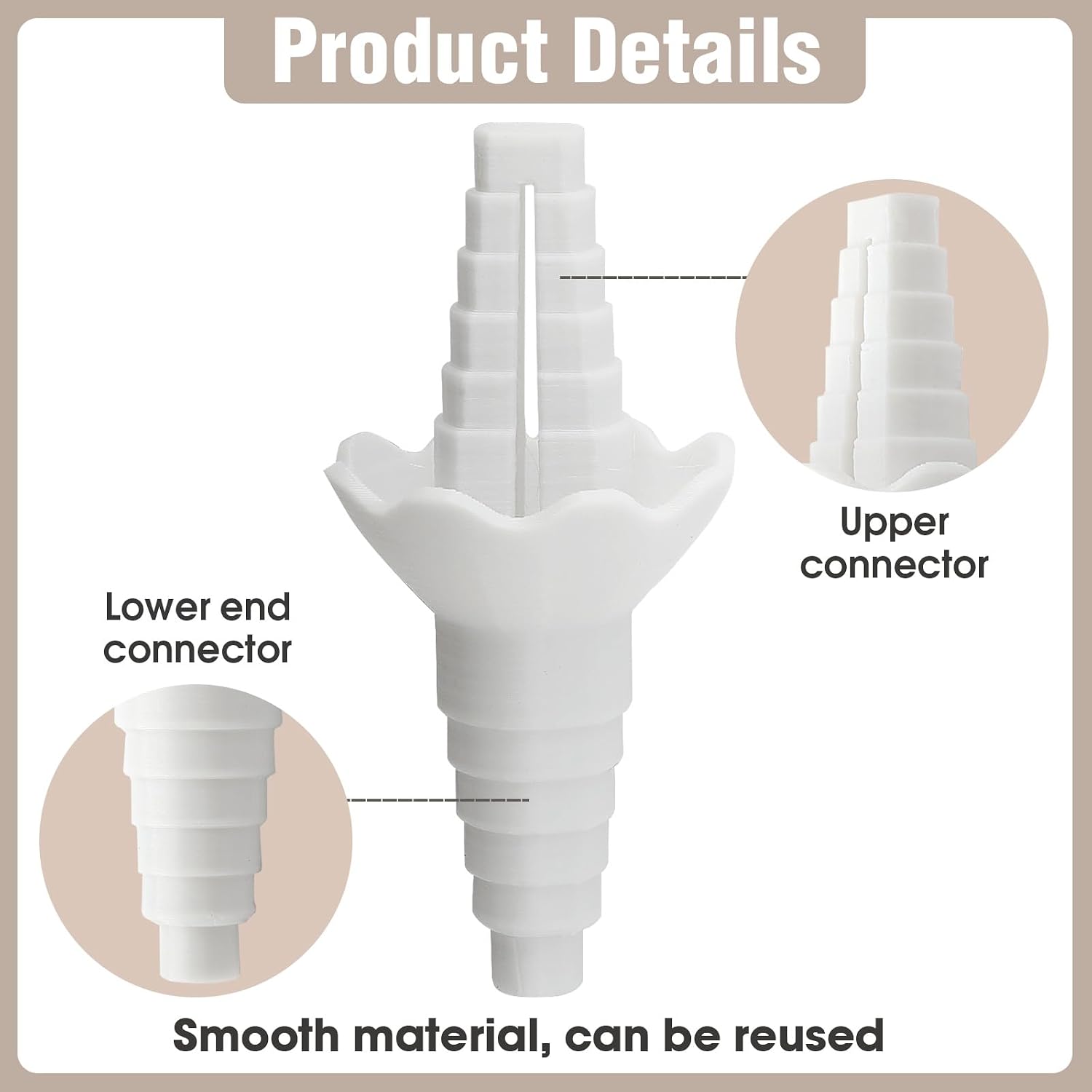 Universal Bottle Emptying Kit, Gravity-Fed Liquid Transfer Connector for Shampoo, Lotion, and Soap, Fits 0.6-2.5in Bottle Mouths, 2 Pack
