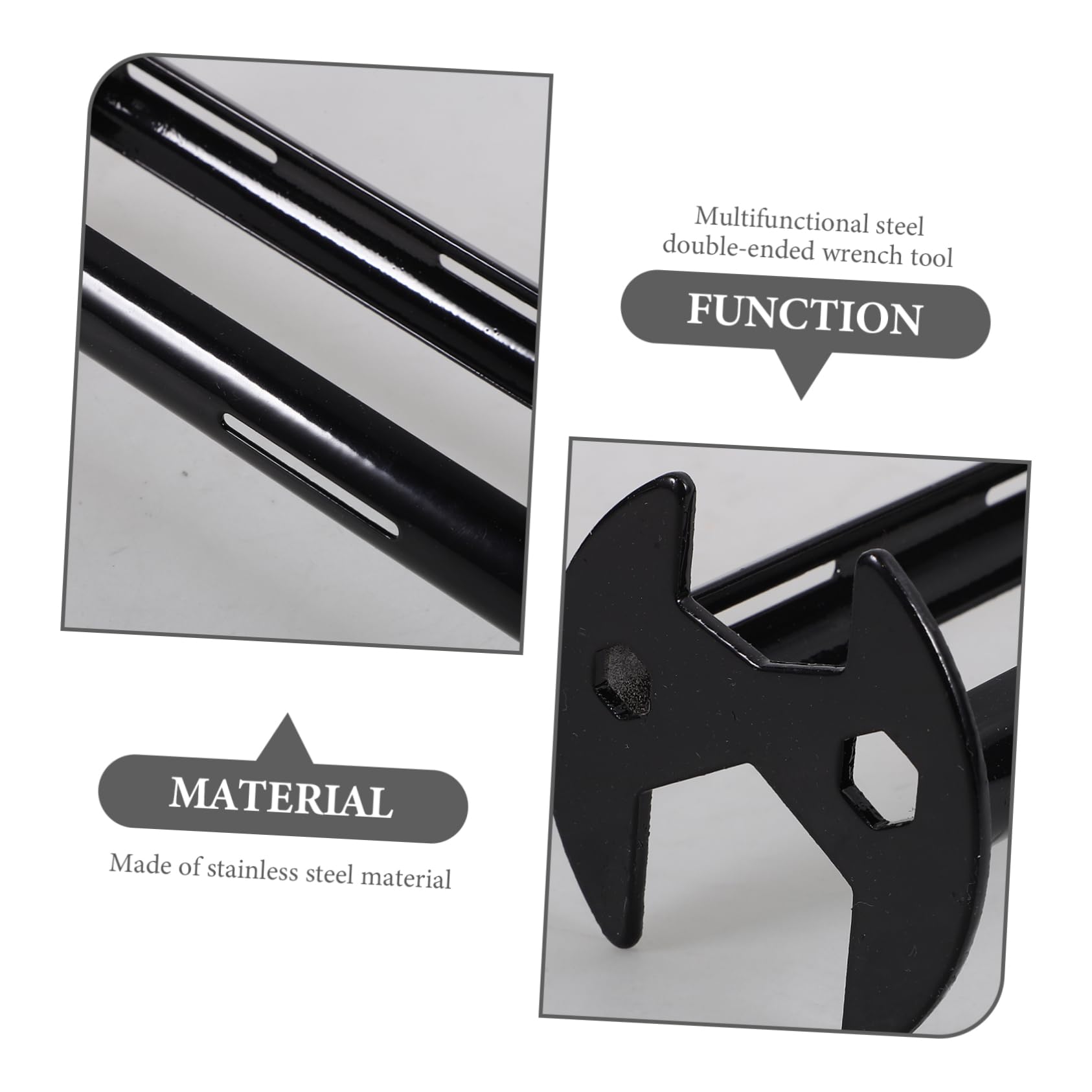 Artibetter 6piezas Llave De Lavabo Multifuncional De Acero Inoxidable Herramienta Para Fontanería Para Baño y Cocina