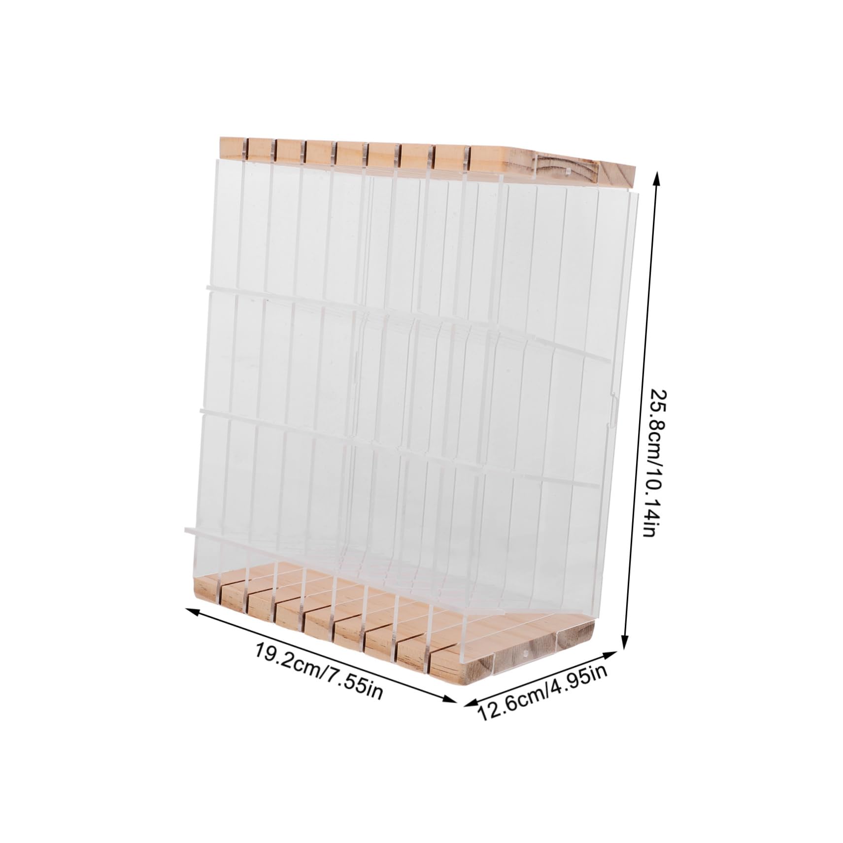 Schreibtisch Organizer zur Aufbewahrung von Stiften und Kleinteilen Acryl Holz Stiftehalter mit Fächern Sicherer Abschluss Mehrzweck für Büro und Schule