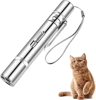 Osznmmg 猫 おもちゃ 7in1多機能 LEDライト ポインター 猫 おもちゃ 光るおもちゃUSB充電式 じゃれ猫 ペット用品 USB充電式 電動 猫遊び用品手触りがいい 折れにくい 長期使用可能 持ち運び便利 ポケットに入れる可能