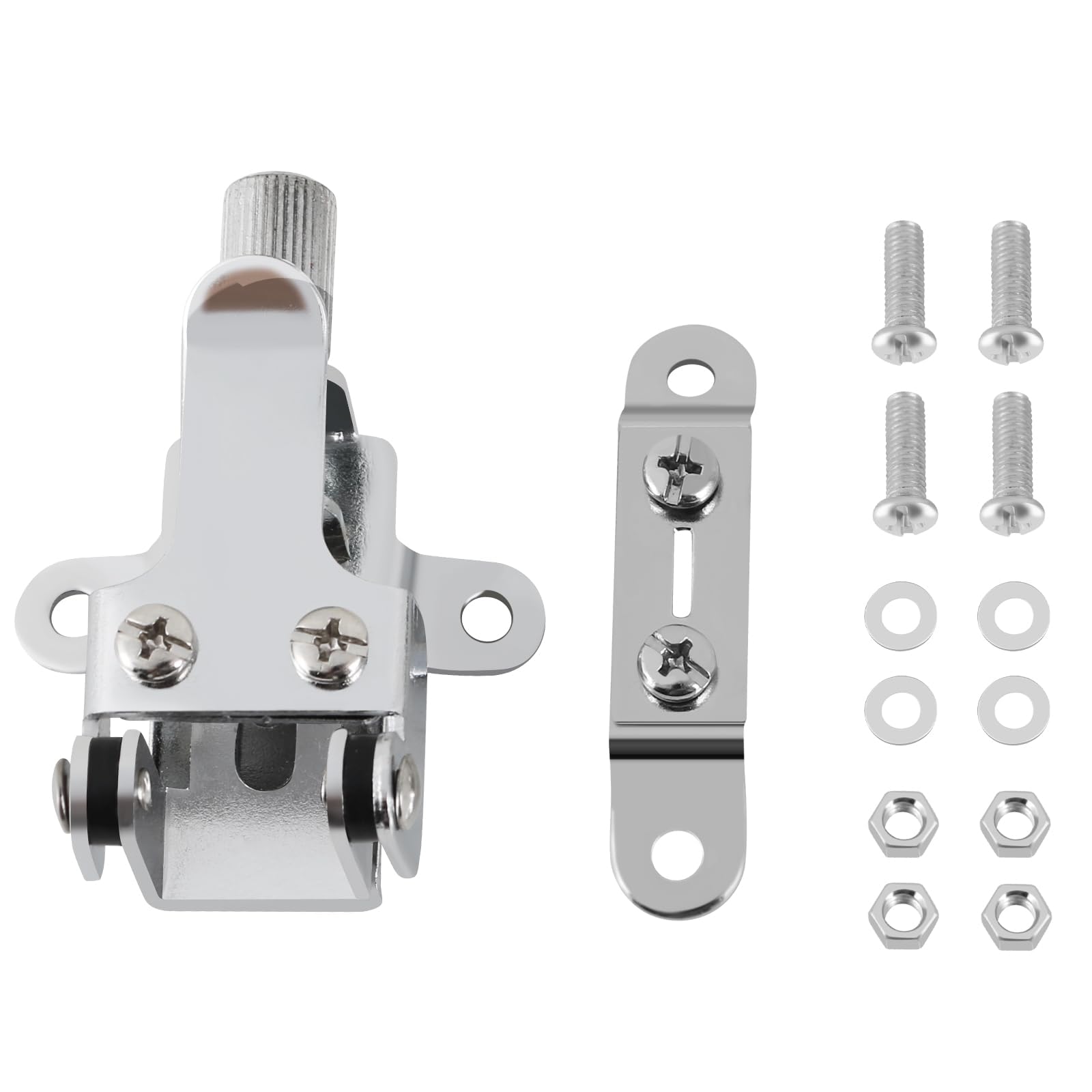 EASTROCK Snare Drum Strainer Drum Modulator Throw Off Butt End Snare Drum Replacement Parts (silver snare modulator B)