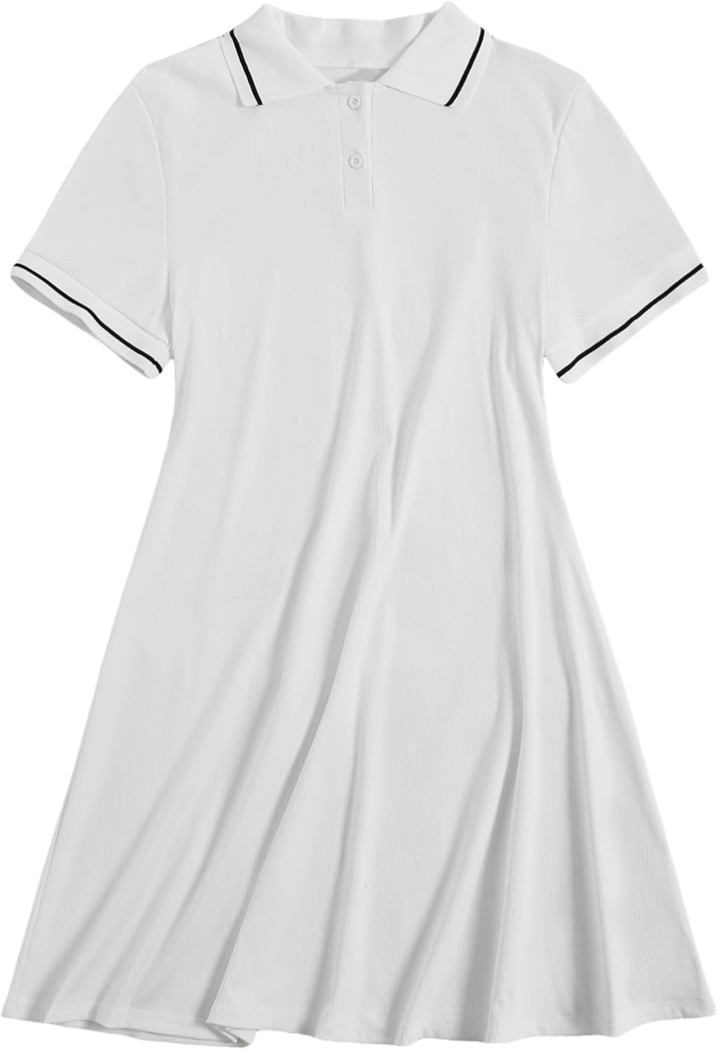 Women's Plus Size Football Jersey Dress Collared Golf Tennis Dress A Line Dresses