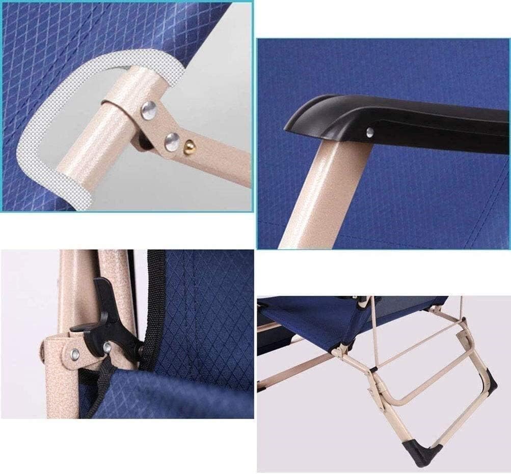 Sun Lounger Garden Chairs Reclining Chairs Adjustable Folding Chair Zero Gravity Patio Veranda Seat Porch Garden Lawn Camping Portable Chair Supports 200 Kg Sun Lounger Chair (Color : Dark B