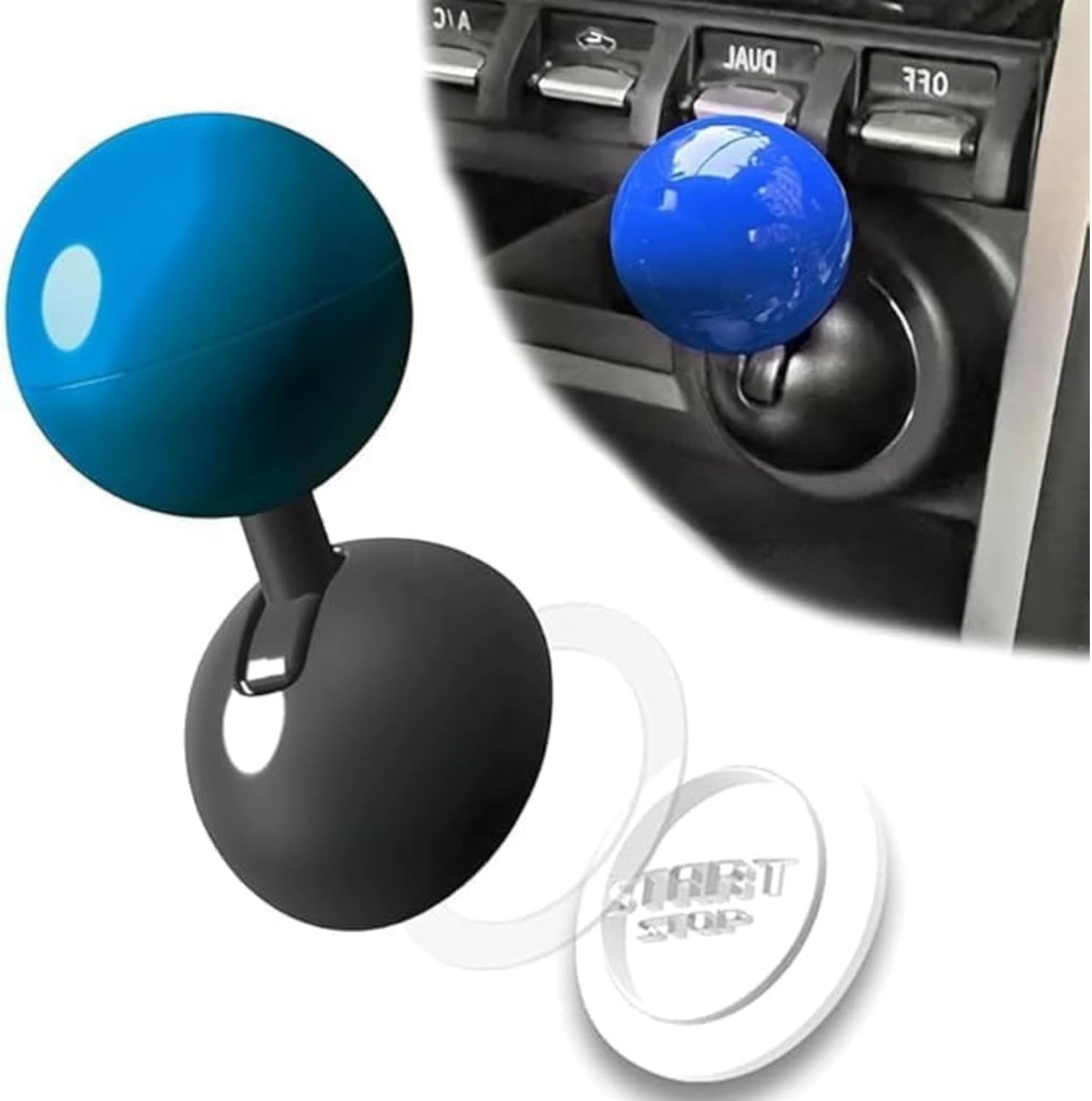 Push Start Button Cover, Joystick Car Engine Start Stop Button Cover Protector, Funny Car Ignition Button Cover(Pack of 1) (Multicolour)