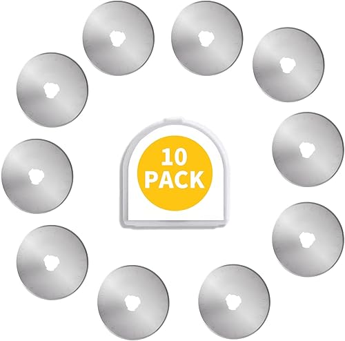 Miniatura 9 de WhisperDream Cuchillas de corte rotativas de 1.77 pulgadas  Paquete de 10 cuchillas de repuesto  Cuchillas más afiladas tienen un mejor efecto de