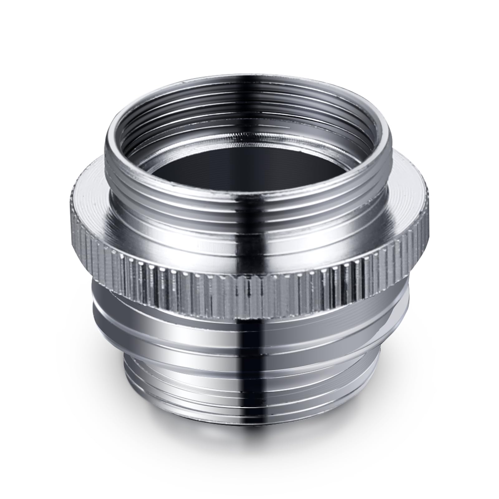 Brass Faucet Adapter, Kitchen Sink Faucet Adapter to Garden Hose, Multi-Thread Garden Hose Adapter for Female to Male, Chrome Finished