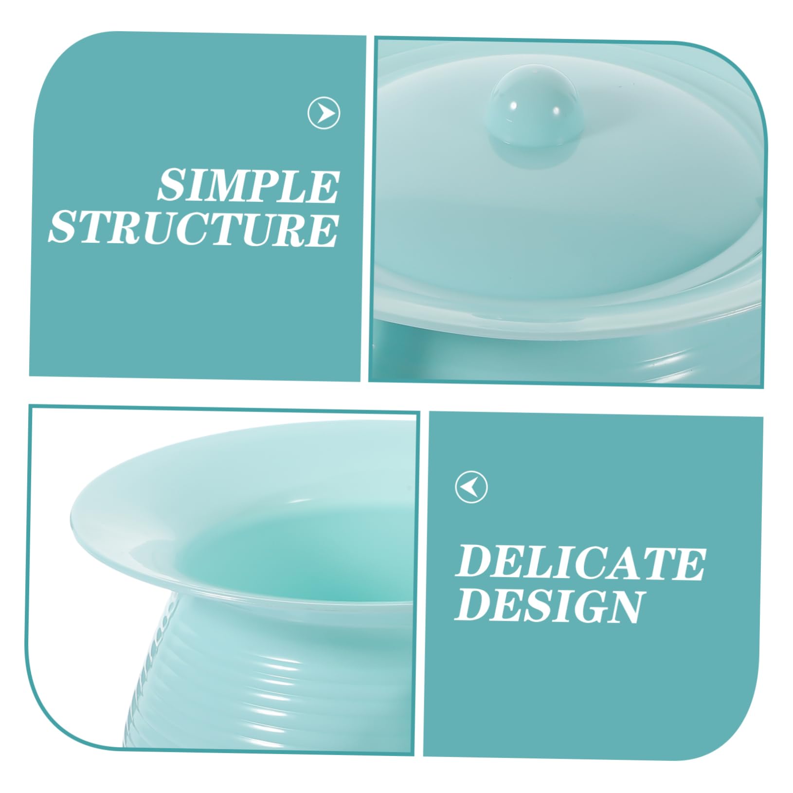 Vaso da Notte Coperto in Plastico per Bambini e Disabili, Resistente e Antiodore, Design Semplice e Portatile per Uso Familiare e Domestico