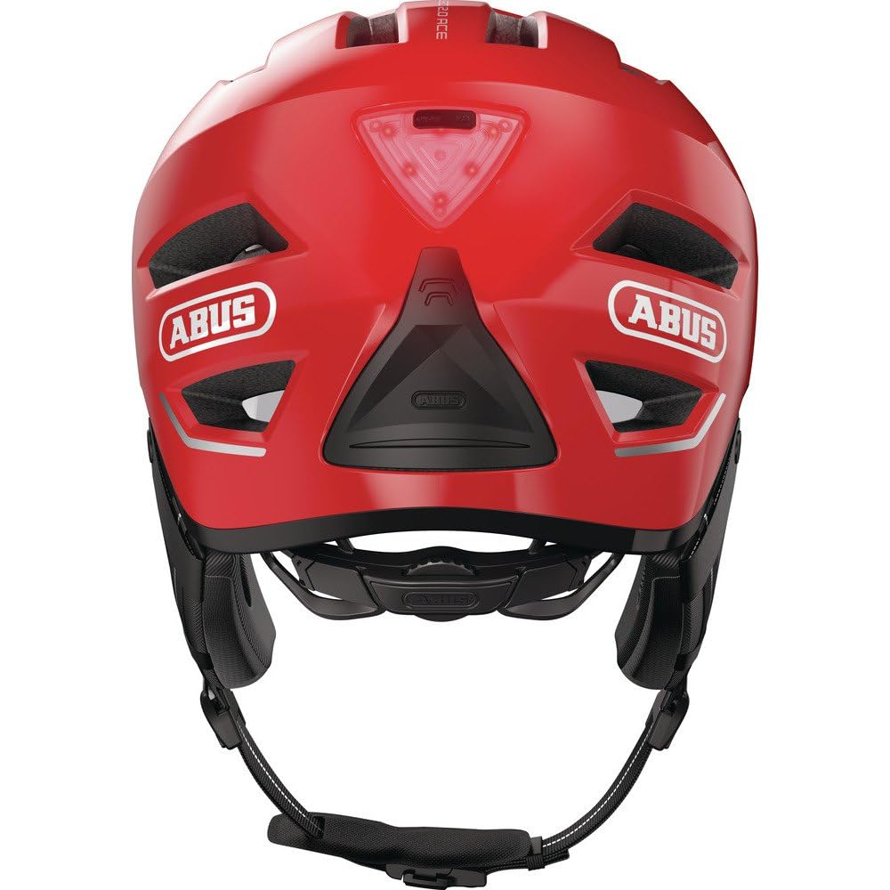 Casque Vélo Urbain ABUS Pedelec 2.0 ACE - Avec éclairage Intégré, Visière Et Protection Intempéries - Unisexe Gris Taille M