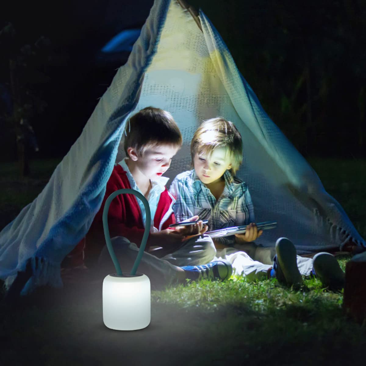 Lampka nocna LED dzieci silikonowa ściemnialna lampka nocna dla dzieci z przełącznikiem lampka nocna sypialni USB ładowania przenośna lampka nocna biwakowania salon pokój dziecięcy pokój dziecięcy