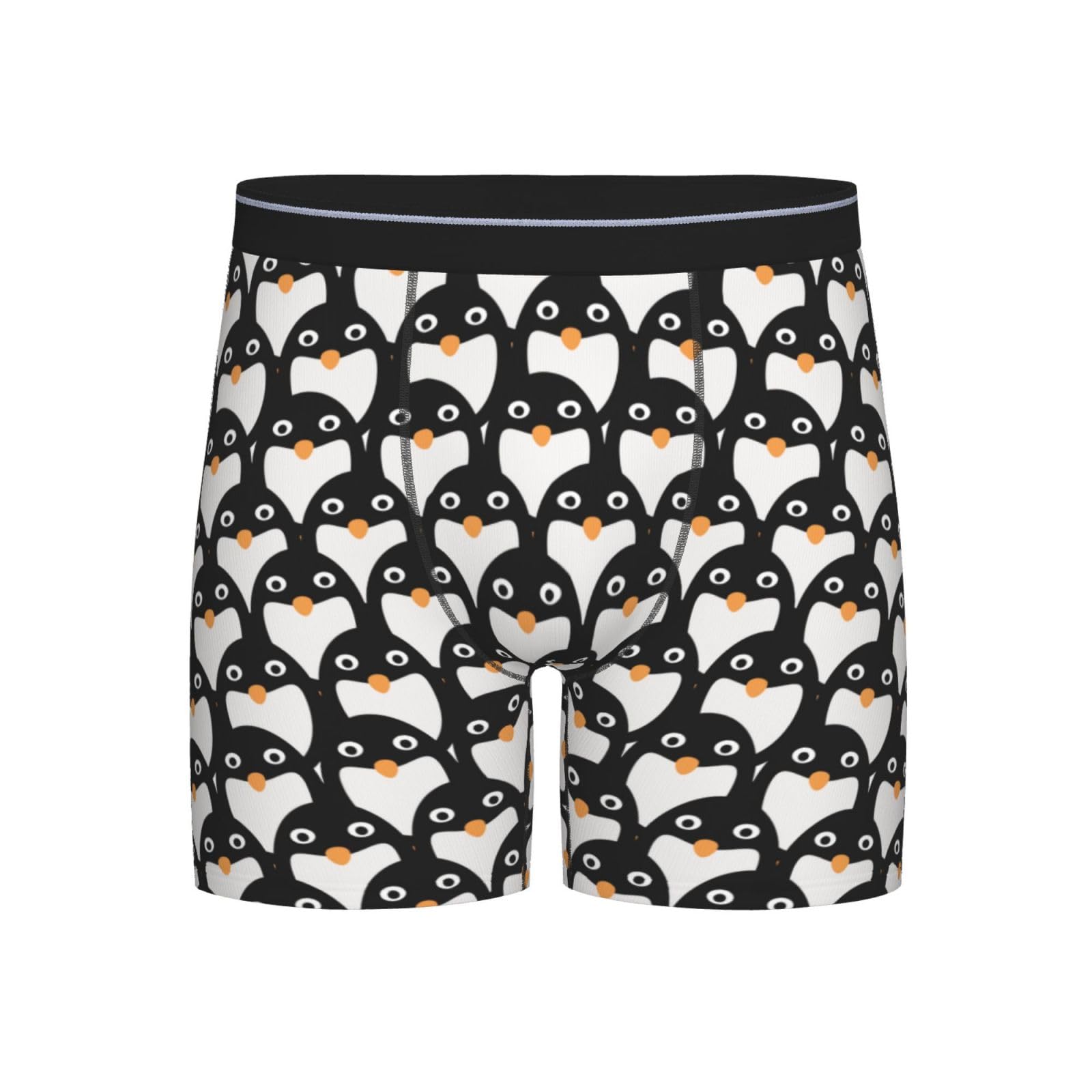 AOOEDM Penguins Pattern Mens Boxer Brief Sport Underwear S-Xxl