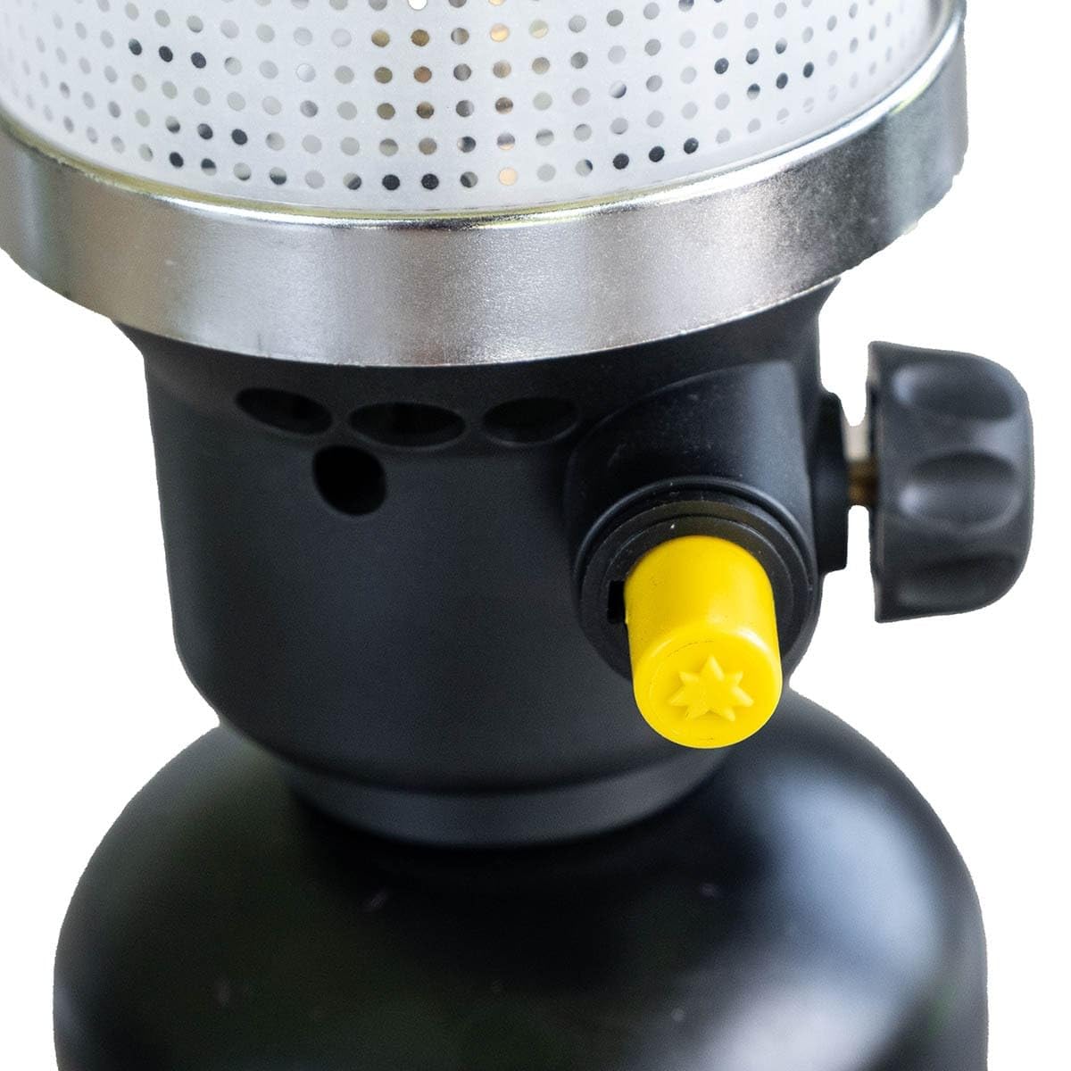 Intec - Lámpara de gas de 1100 W + 4 cartuchos de gas Butane 190 g – Encendido Piezo carcasa de metal – Lámpara de camping recargable al aire libre