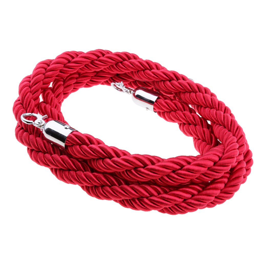 Nylon Handlaufseil Absperrseil 32mm, Rot, 2m