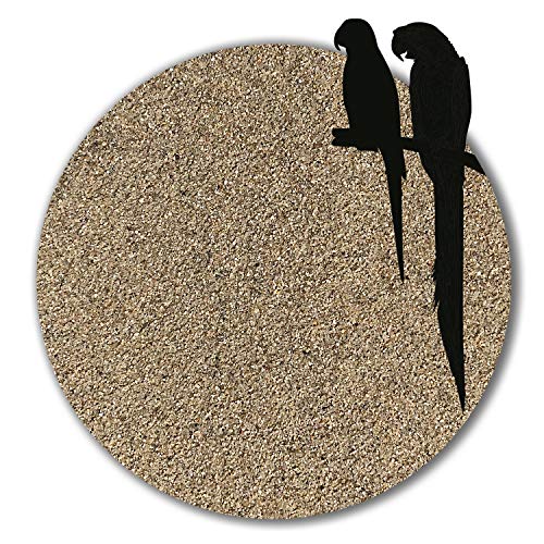 12 kg Vogelsand beige keimfrei qualitativ hochwertig Bodengrund für Käfige ohne Zusatzstoffe wie Anis und Grit (mittel)