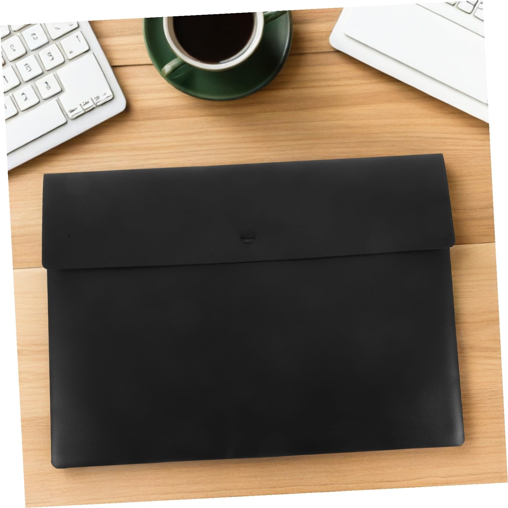 10 Pezzi Buste Documenti Plastica con Bottone Chiusura Scatto Organizer Resistenti Impermeabili per Ufficio Scuola e Business Porta Documenti Eleganti e Funzionali