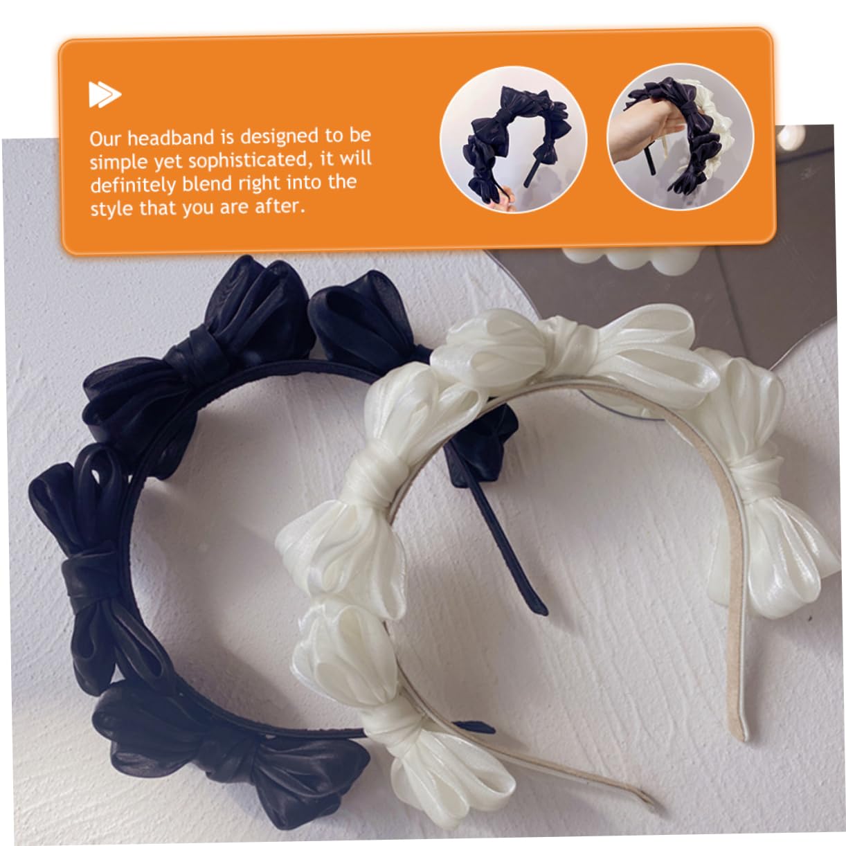FRCOLOR 5 Diademas Elegantes Con Lazo Para El Pelo Para Mujer Herramienta De Peinado Para Fiestas Y Festivales.