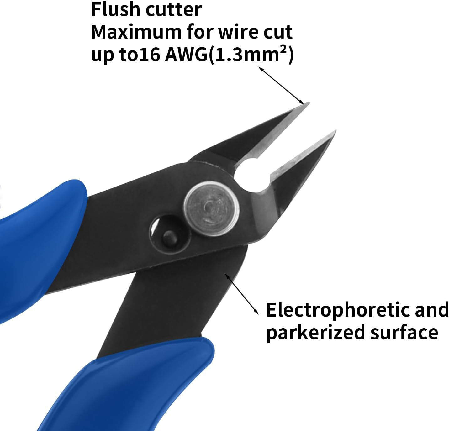 5-Inch Micro Wire Cutters Pliers,Small Zip Tie Cutter Nippers,Precision Flush Cutter Tools for Jewelry Making Craft,Mini Wire Side Cutting Snips for Electronics