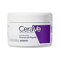 CeraVe Skin Renewing Crema Viso Peptidi, Per Pelle con i Primi Segni dell'Età