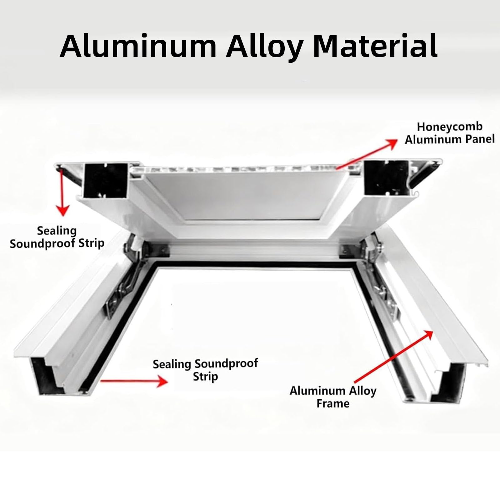 Revisionsklappe Aus Aluminium Für Den Außenbereich, Wasserdichte Wartungstür Mit Griff, Serviceklappe Für Haus, Garage, Wohnhaus, Lager