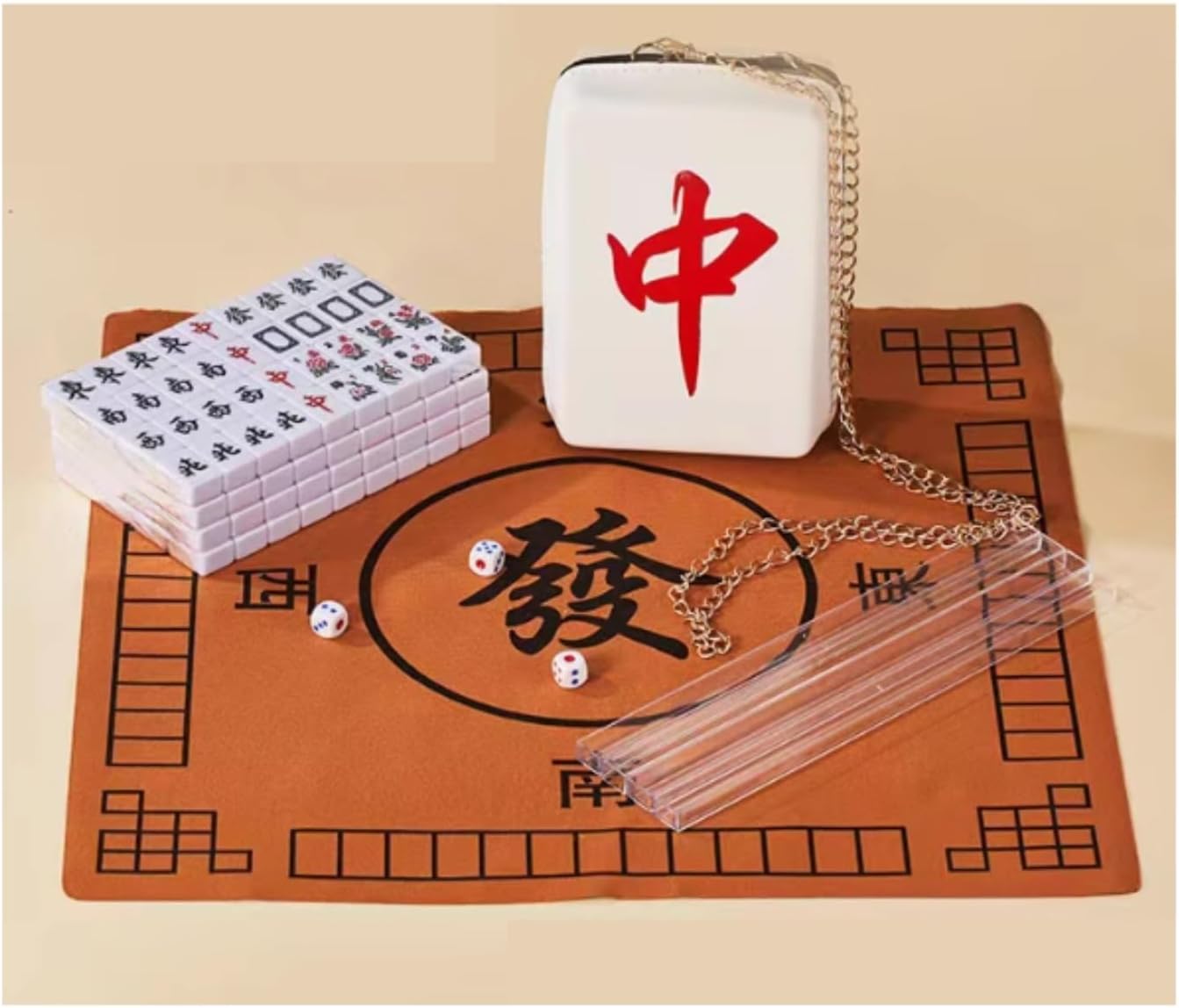 麻雀牌 麻雀セット 144 麻雀タイル家庭用ハンド麻雀タイル手で遊ぶ
