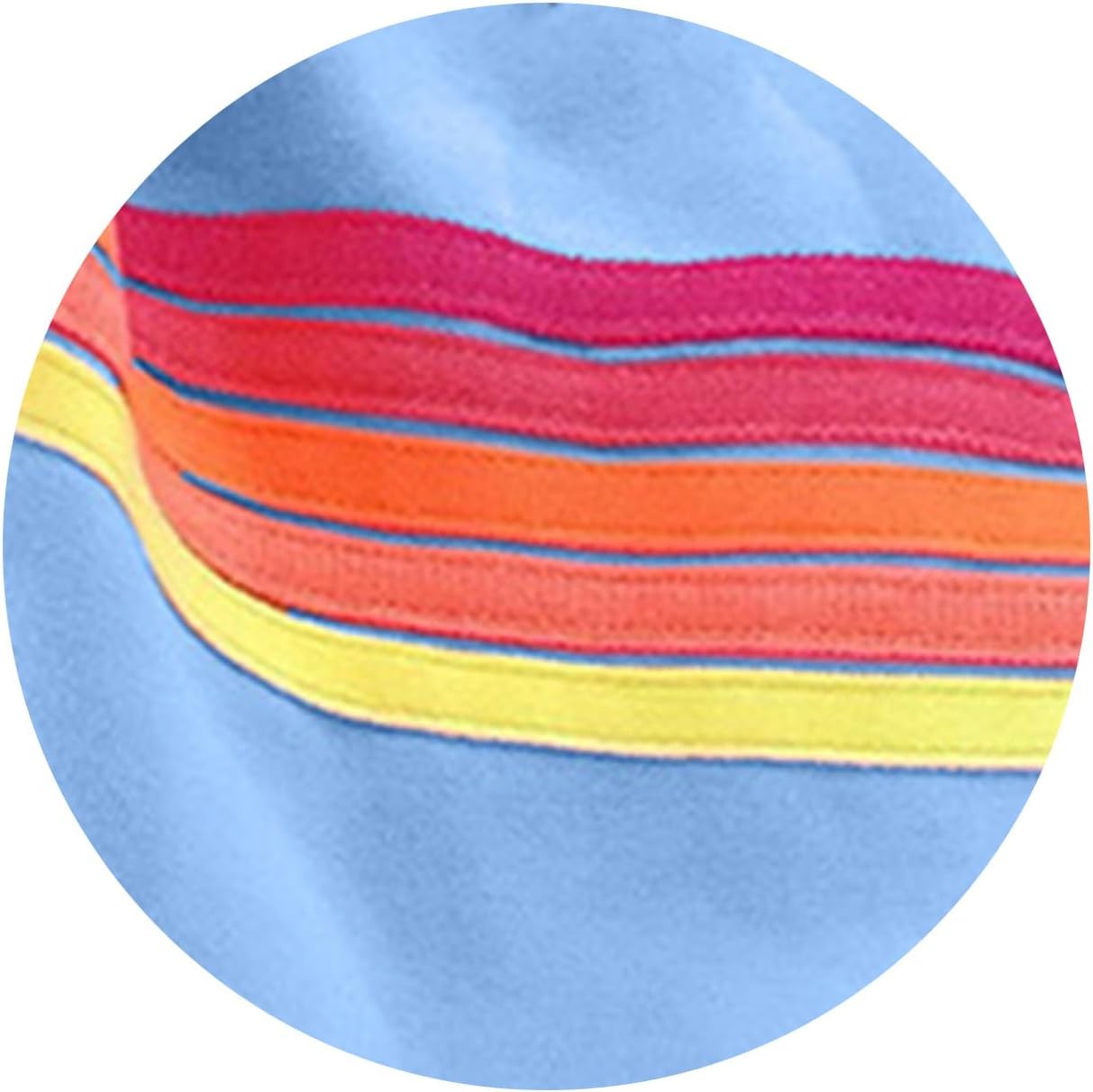 Two Piece Workout Sets for Women Rainbow Striped Sweatshirts High Waist Sweatpant Matching Lounge Set