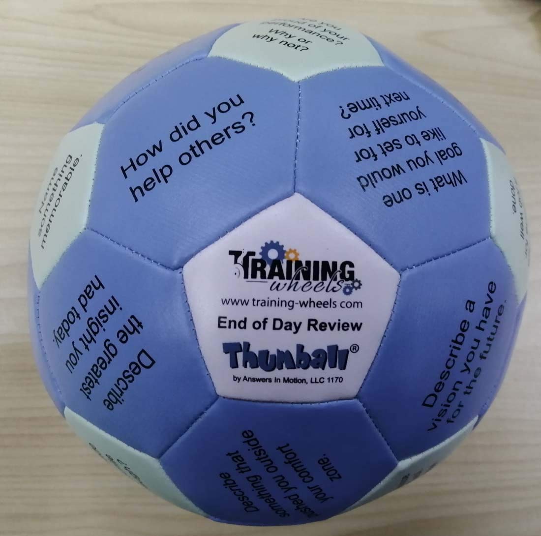 Amazon.com: Training Wheels Thumball End of Day Review - for End of Group  Debriefing and Team Building Activities for Work and Therapy (End of Day  Review, 6") : Industrial & Scientific