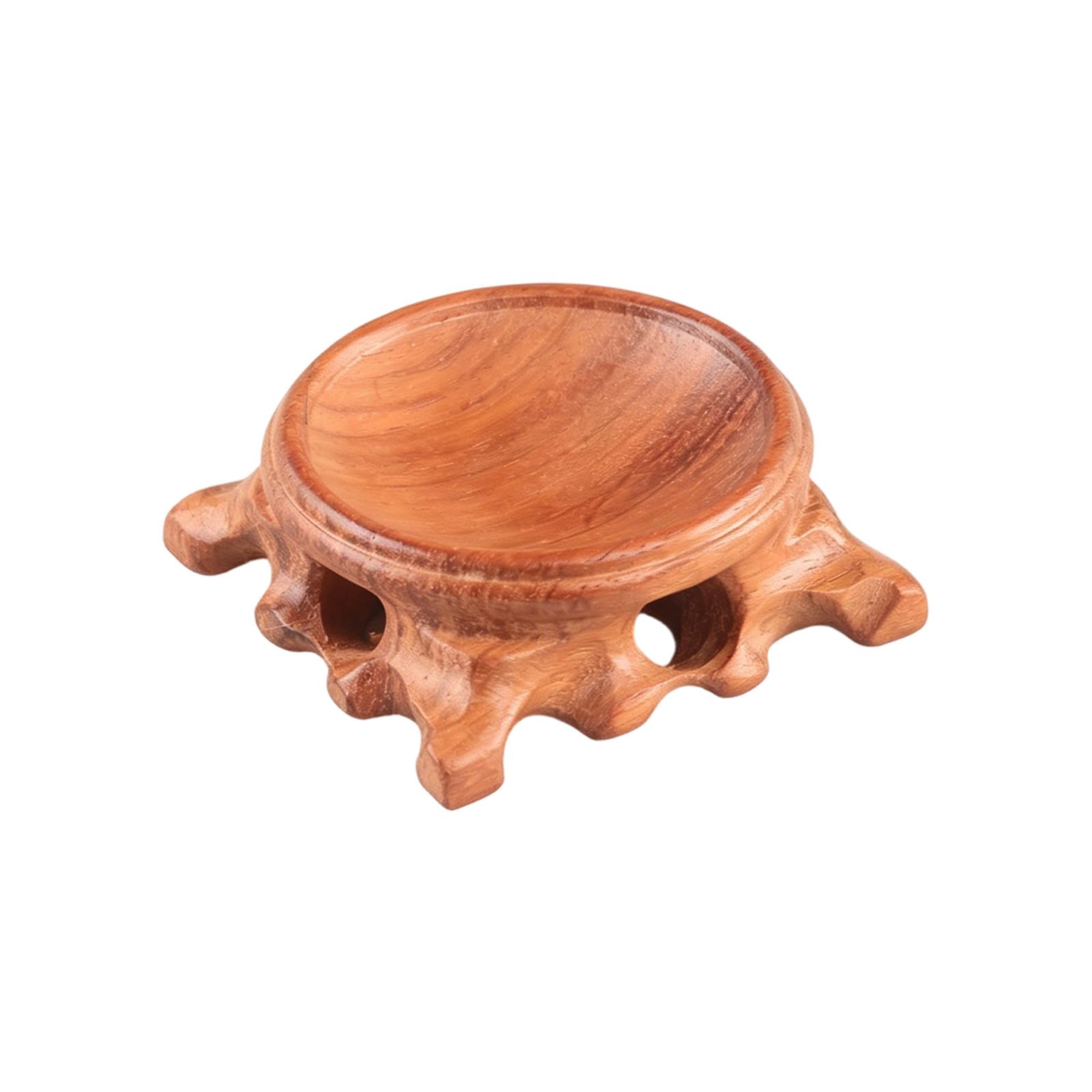 Bbajszx 4/5 / 6Cm Wood Display Stand Base Perfect for Showcasing Ball Small Sculptures and Home Decoration Natural Wood Stand