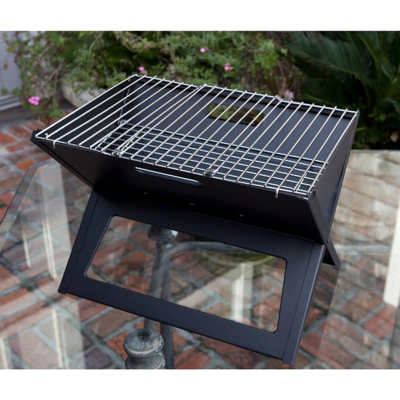 ストーブ/コンロ hotspot notebook portable grill Fire Sense HotSpot Notebook Portable Charcoal Grill in Black