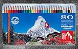 Caran D'ache Prismalo Aquarelle - Juego de lápices de color (80 unidades)