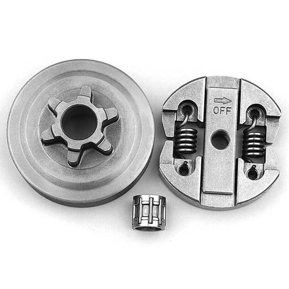 Littimoon 1Set Clutch & Clutch Drum & Needle Bearing Fit for Chinese Chainsaw 2500 25CC