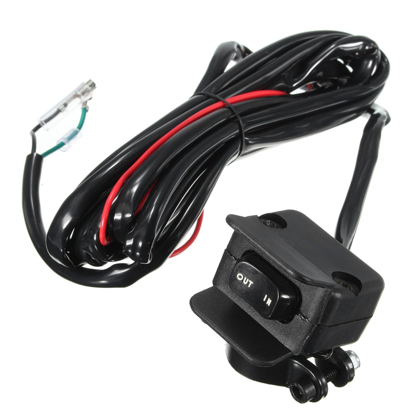 Yardwe -Road Vehicle Electric Winch Switch Control with 3 Meter Cable, Sturdy Drum Switching Control for Utv ATV Winch Accessories