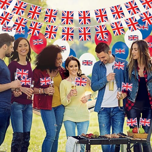 Décoration Coupe du monde 2026 durable avec grand drapeau anglais